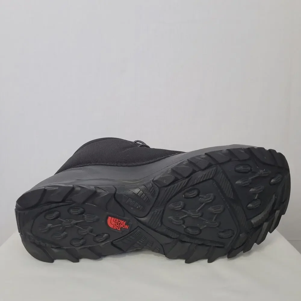 The North Face Tsumoru Lace Up Snow Boots men's size 10.5 Black Waterproof